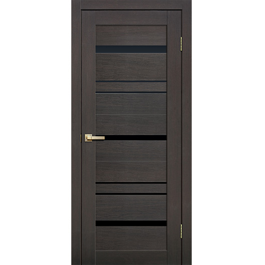 Межкомнатная дверь LITE DOORS L 13 (Венге 3 D с черным стеклом) Межкомнатная дверь LITE DOORS L 13 (Венге 3 D с черным стеклом)